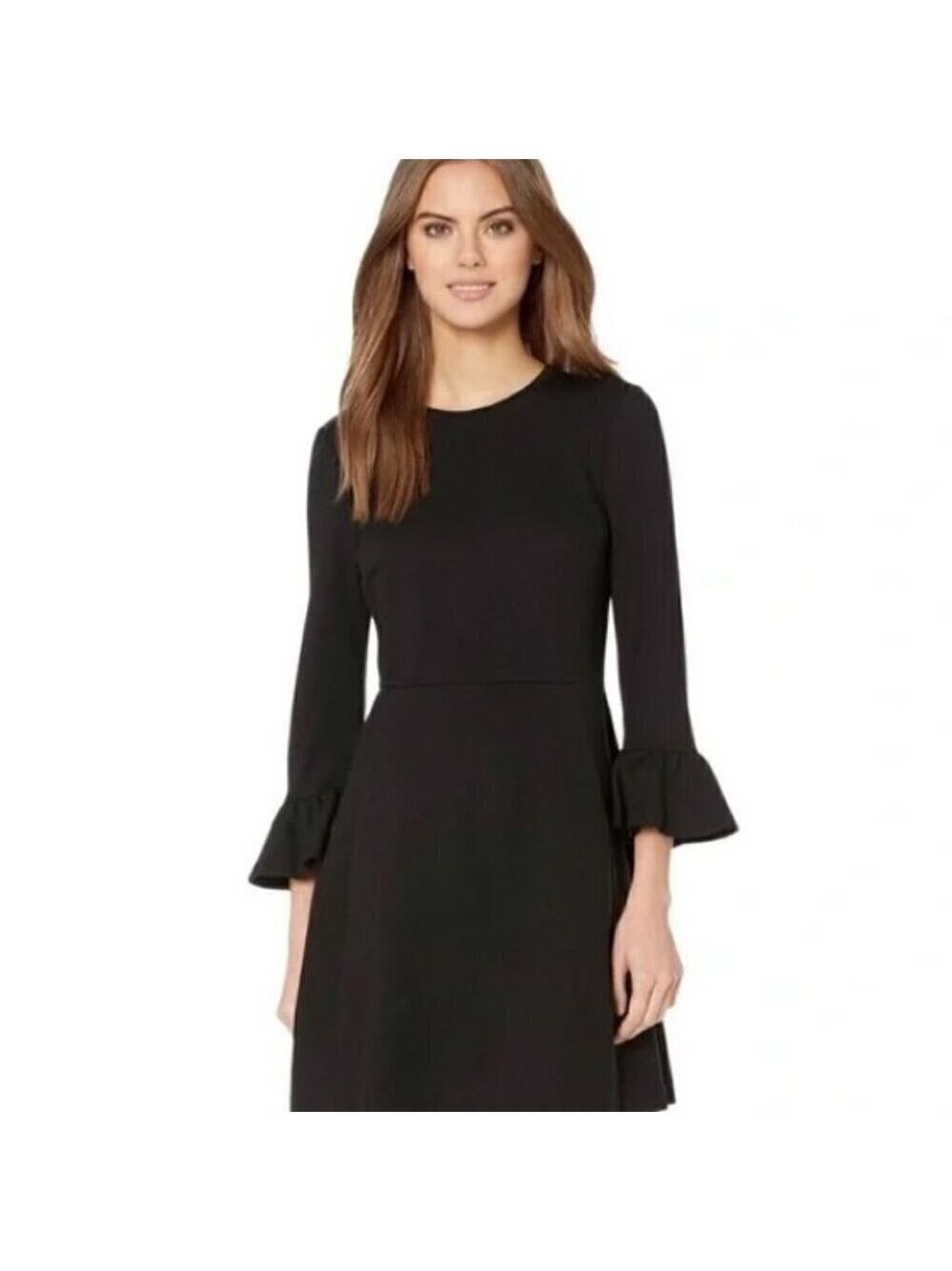 Kate Spade Broome Street Black Bell Sleeve Fit and Flare Dress Size XXS